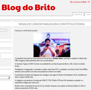 Blog do Brito 19:08:2016